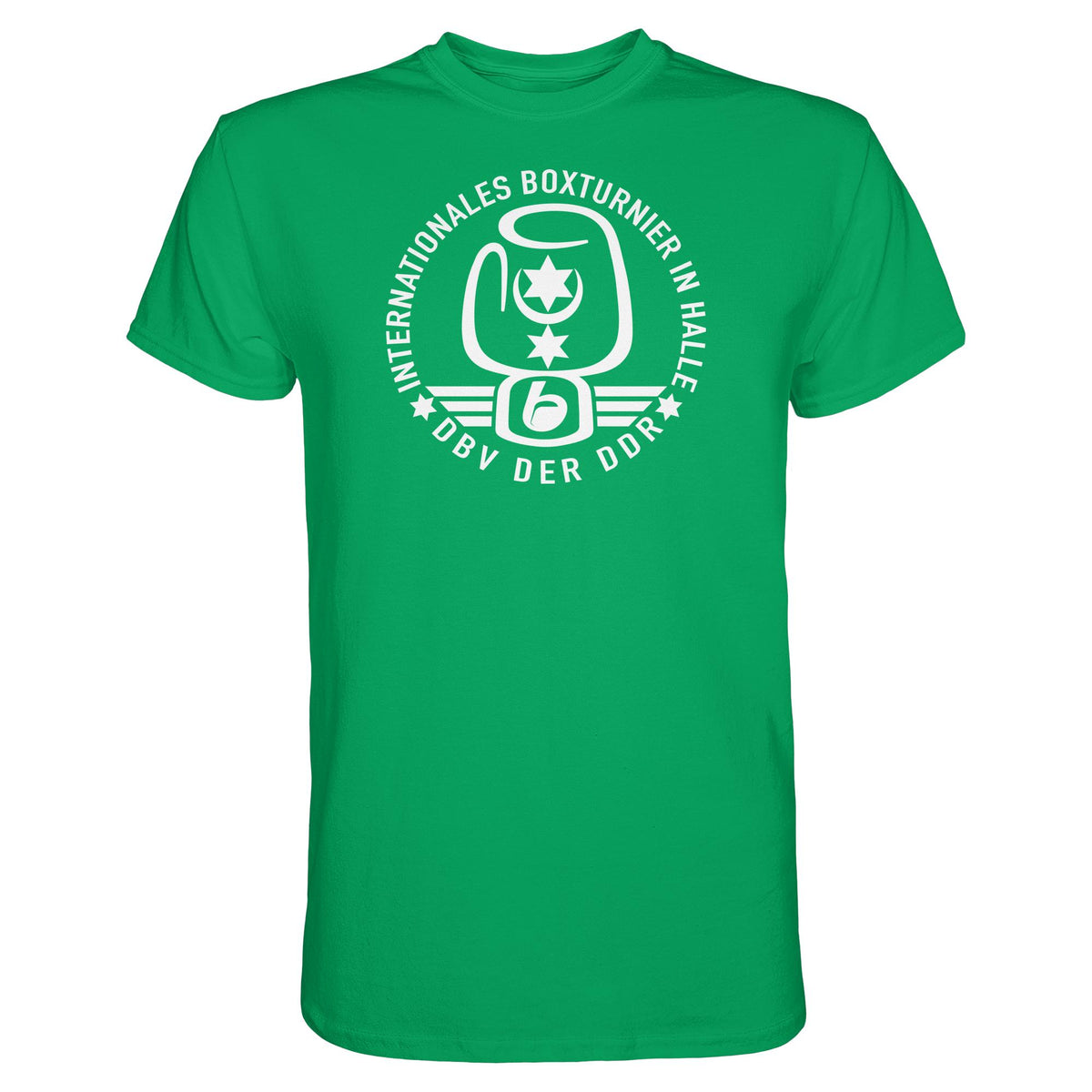 DDR Ostalgie Shirt Unisex • INTERNATIONALES BOXTURNIER HALLE - DBV DER DDR