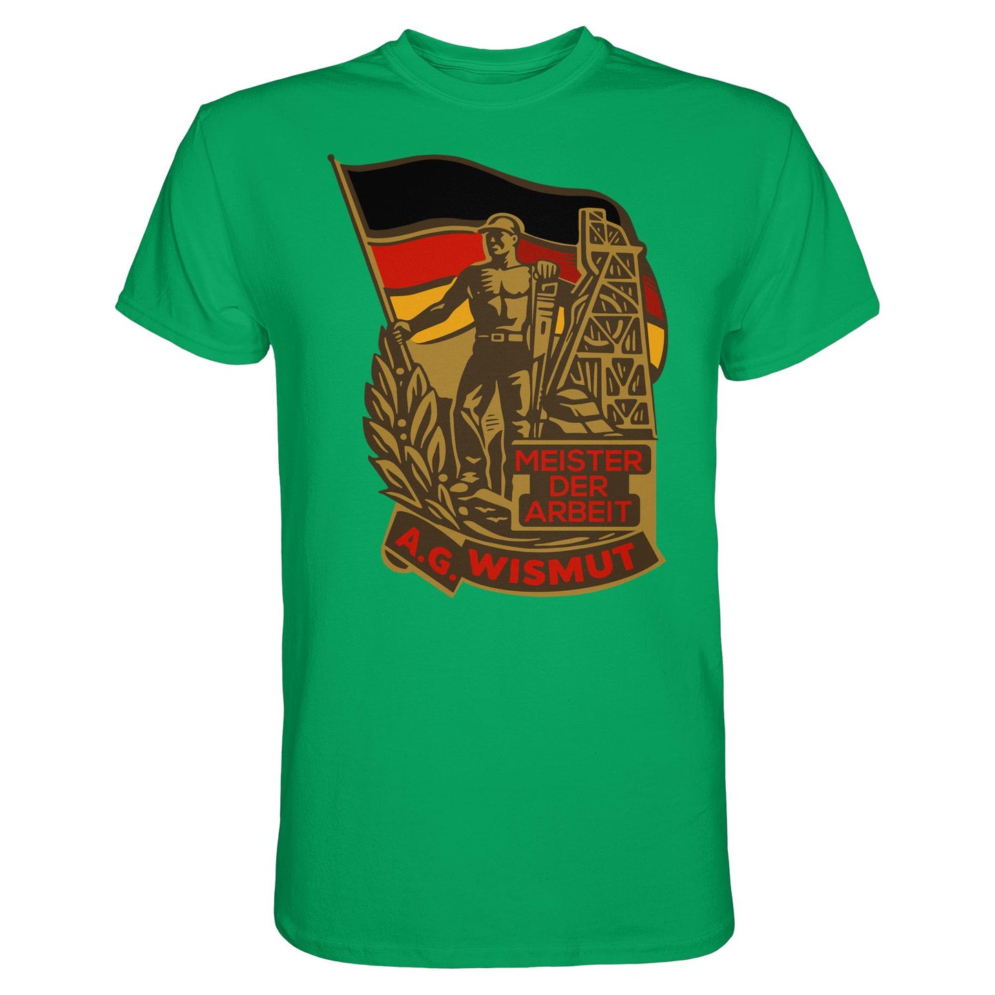 DDR Ostalgie Shirt Unisex • WISMUT - MEISTER DER ARBEIT