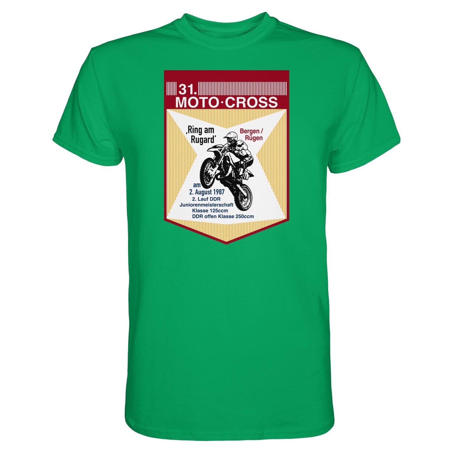 DDR Ostalgie Shirt Unisex • 31. MOTO-CROSS DDR-MEISTERSCHAFT - 1987 BERGEN RÜGEN