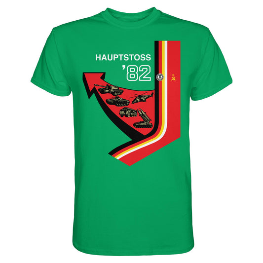 DDR Ostalgie Shirt Unisex • MANÖVER HAUPTSTOSS 1982 (ORIGINAL-PLAKAT)