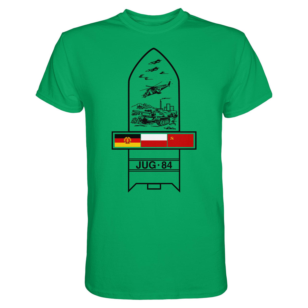 DDR Ostalgie Shirt Unisex • JUG-84 MANÖVER - SOWJETUNION, POLEN, DDR