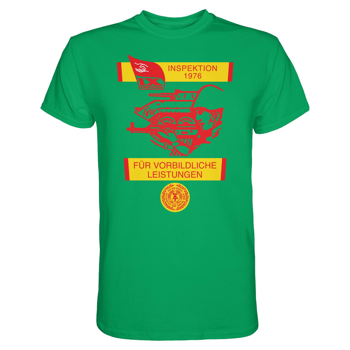 DDR Ostalgie Shirt Unisex • NVA - WIMPEL FÜR VORBILDLICHE LEISTUNGEN 1976