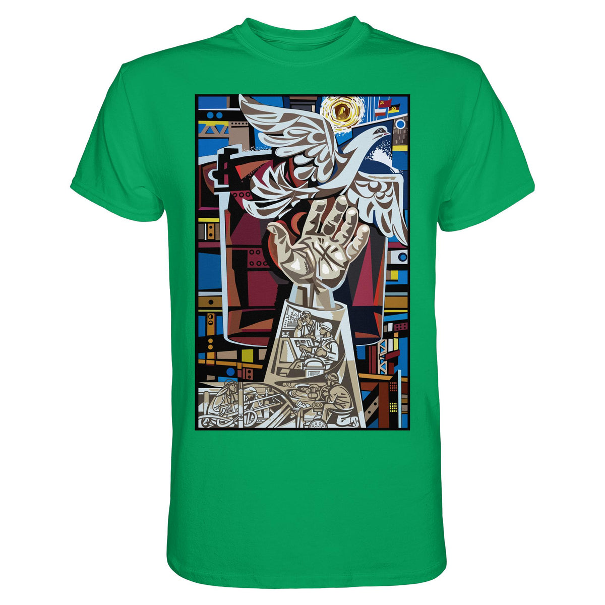 DDR Ostalgie Shirt Unisex • WALTER WOMACKA - MOSAIK MAGISTRALE EISENHÜTTENSTADT (1965)