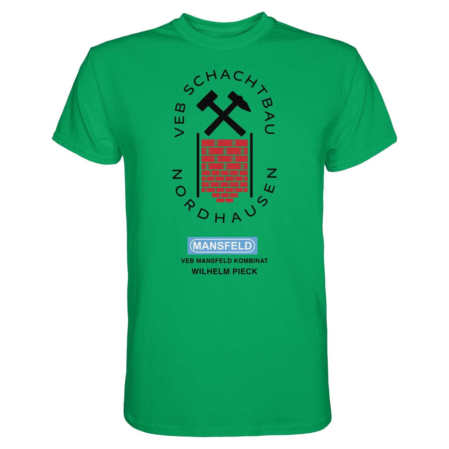 DDR Ostalgie Shirt Unisex • VEB SCHACHTBAU NORDHAUSEN - VEB MANSFELD KOMBINAT