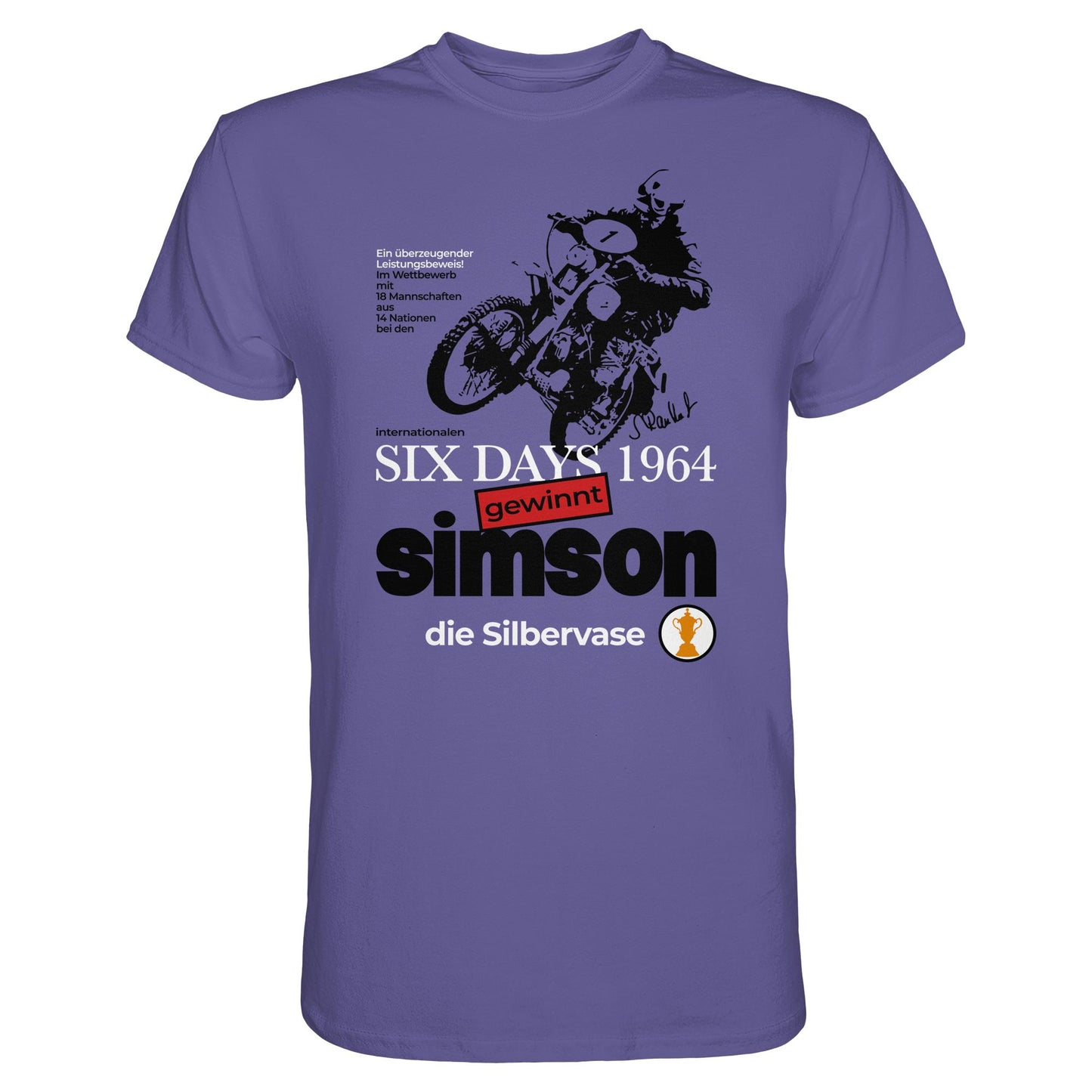DDR Ostalgie Shirt Unisex • SIMSON GEWINNT SILBERVASE - SIX DAYS 1964