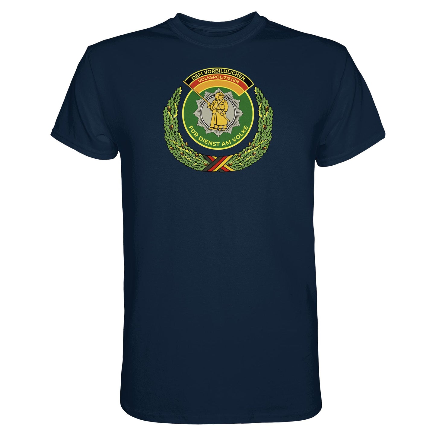 DDR Ostalgie Shirt Unisex • DEM VORBILDLICHEN VOLKSPOLIZISTEN (ABZEICHEN)