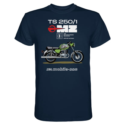 DDR Ostalgie Shirt Unisex • MZ TS 250 GRÜN (ORIGINAL DDR-PLAKAT)
