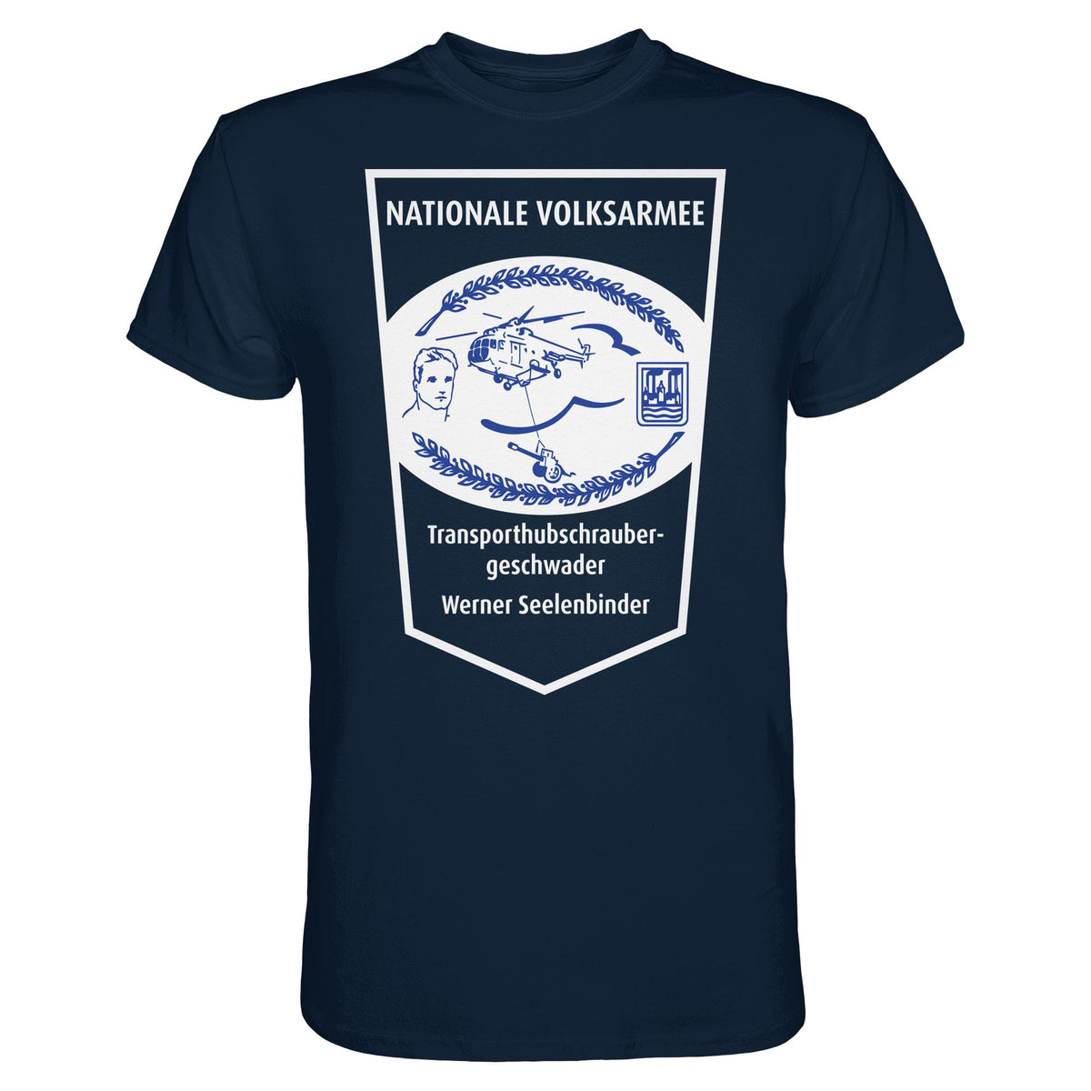 DDR Ostalgie Shirt Unisex • NVA - TRANSPORTHUBSCHRAUBERGESCHWADER WERNER SEELENBINDER