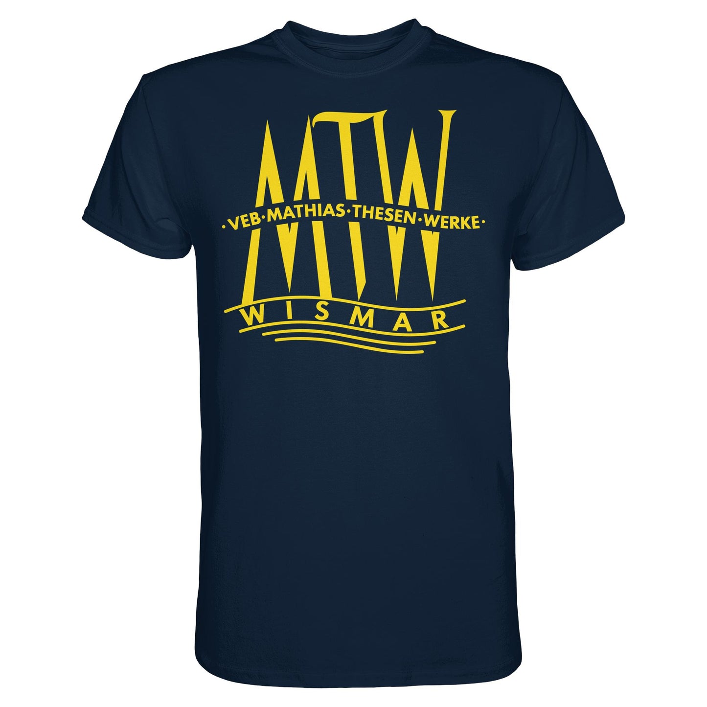 DDR Ostalgie Shirt Unisex • MATHIAS-THESEN-WERKE WISMAR (LOGO 1946)