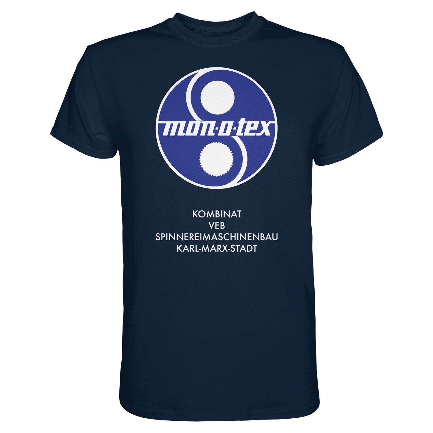 DDR Ostalgie Shirt Unisex • MONOTEX VEB KOMBINAT SPINNEREIMASCHINENBAU KARL-MARX-STADT