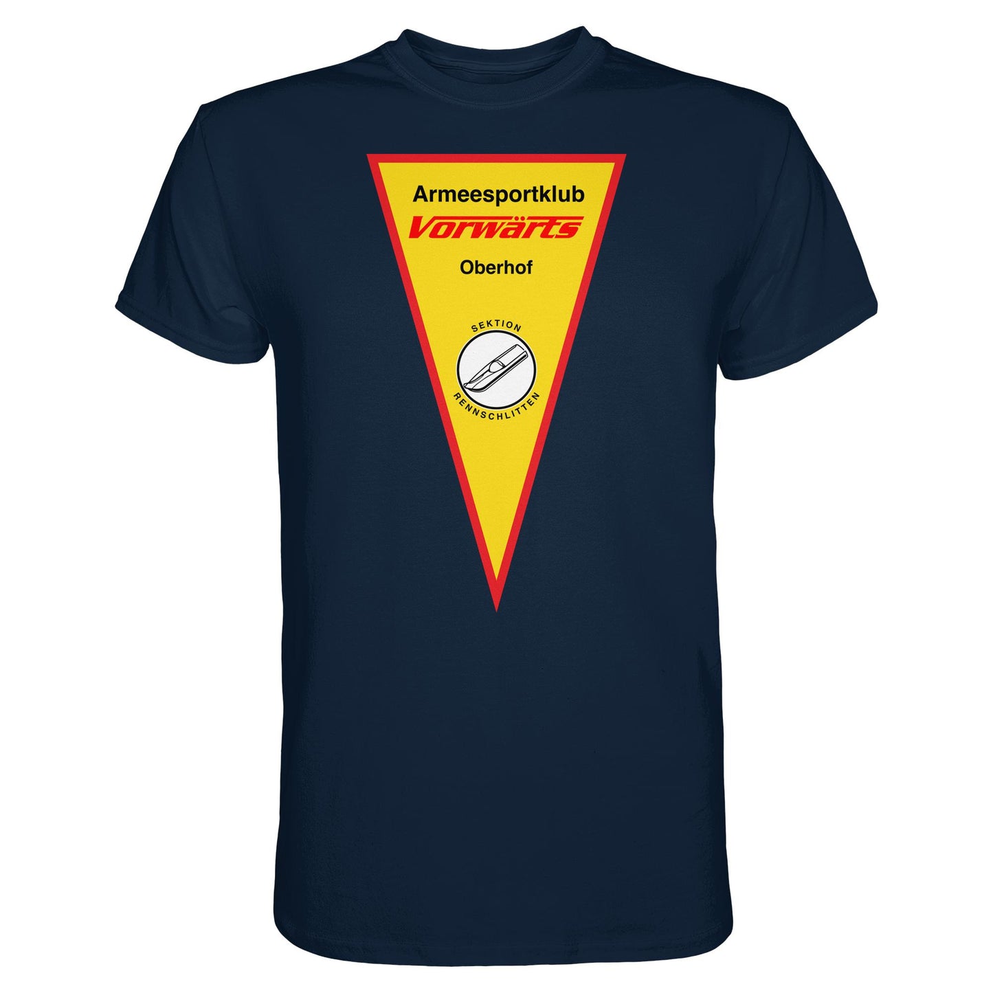 DDR Ostalgie Shirt Unisex • ARMEESPORTKLUB VORWÄRTS OBERHOF - RENNSCHLITTEN