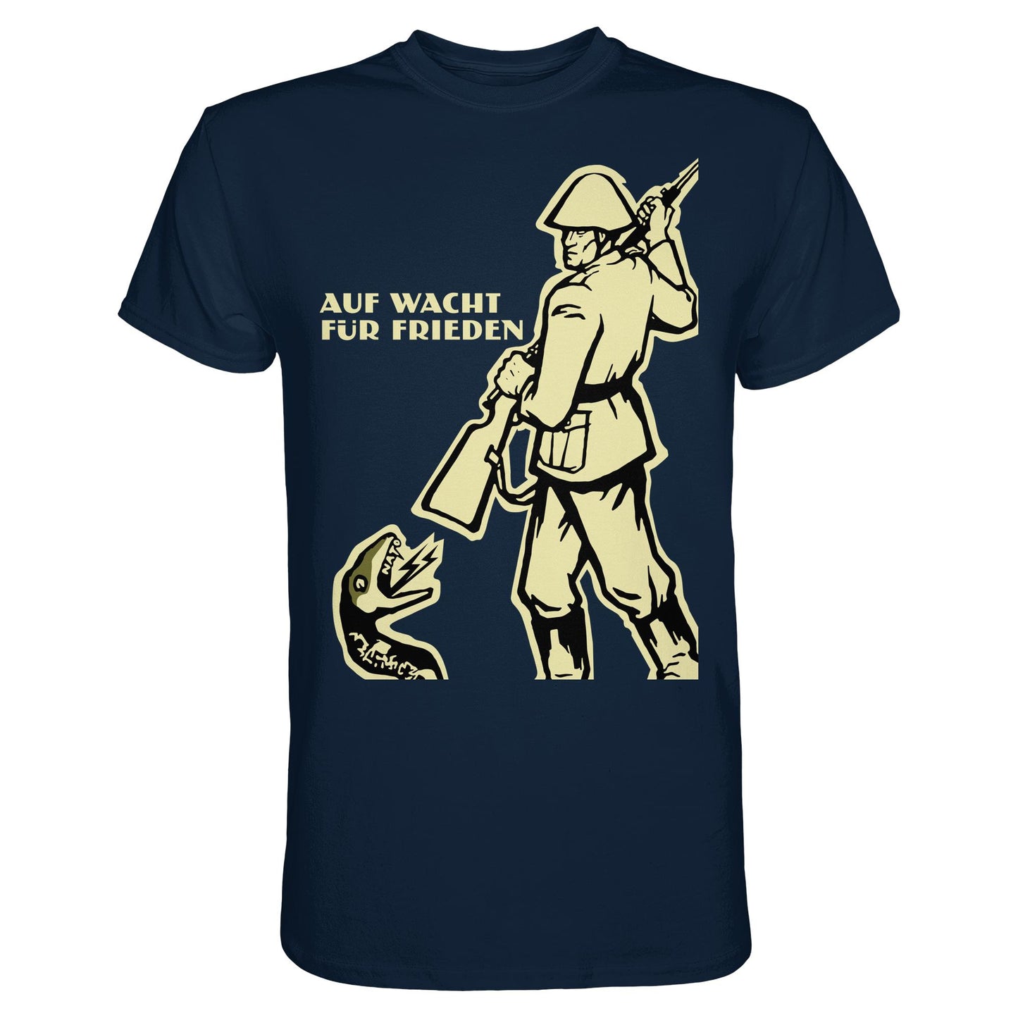 DDR Ostalgie Shirt Unisex • NVA - AUF WACHT FÜR FRIEDEN, ANTI-NATO (ORIGINAL PLAKAT)