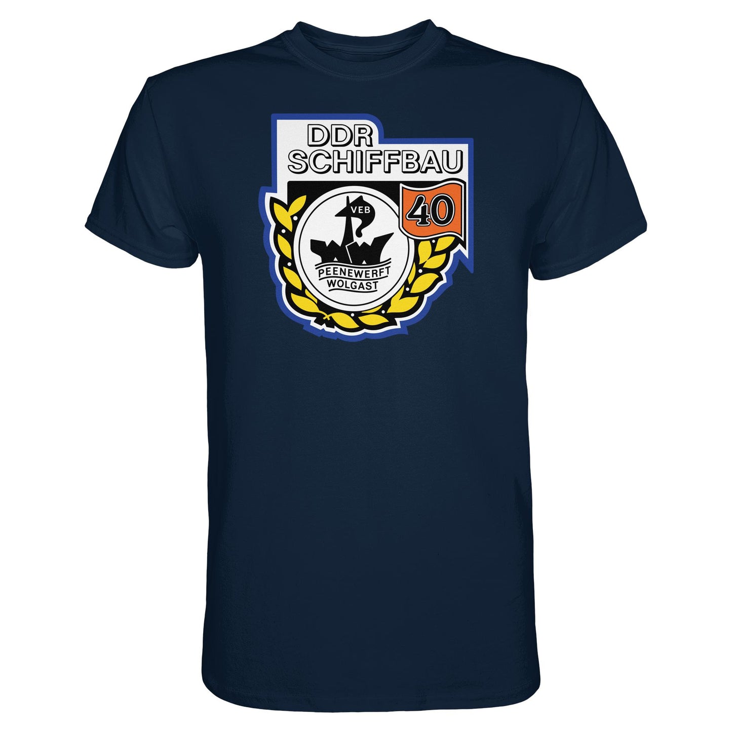 DDR Ostalgie Shirt Unisex • VEB PEENEWERFT WOLGAST, DDR SCHIFFBAU
