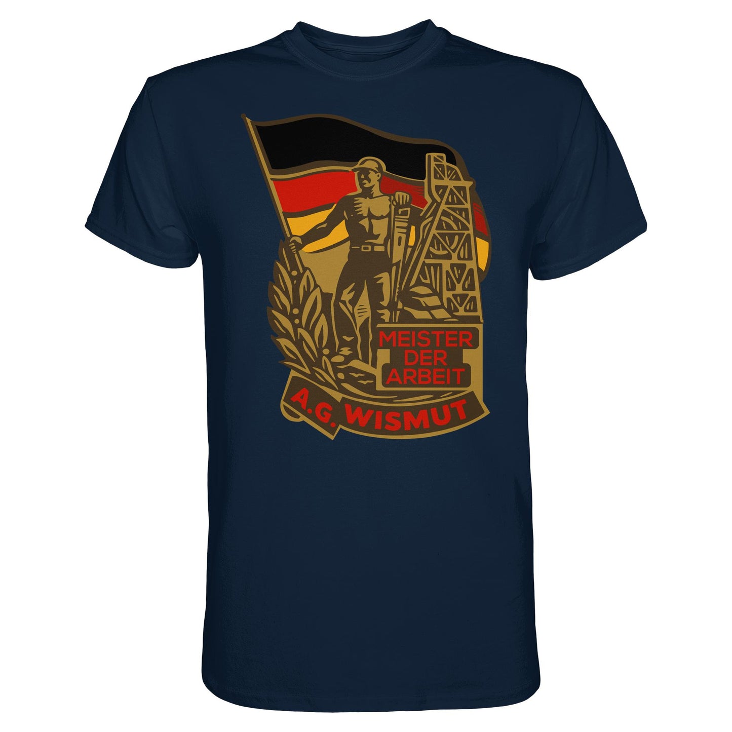 DDR Ostalgie Shirt Unisex • WISMUT - MEISTER DER ARBEIT