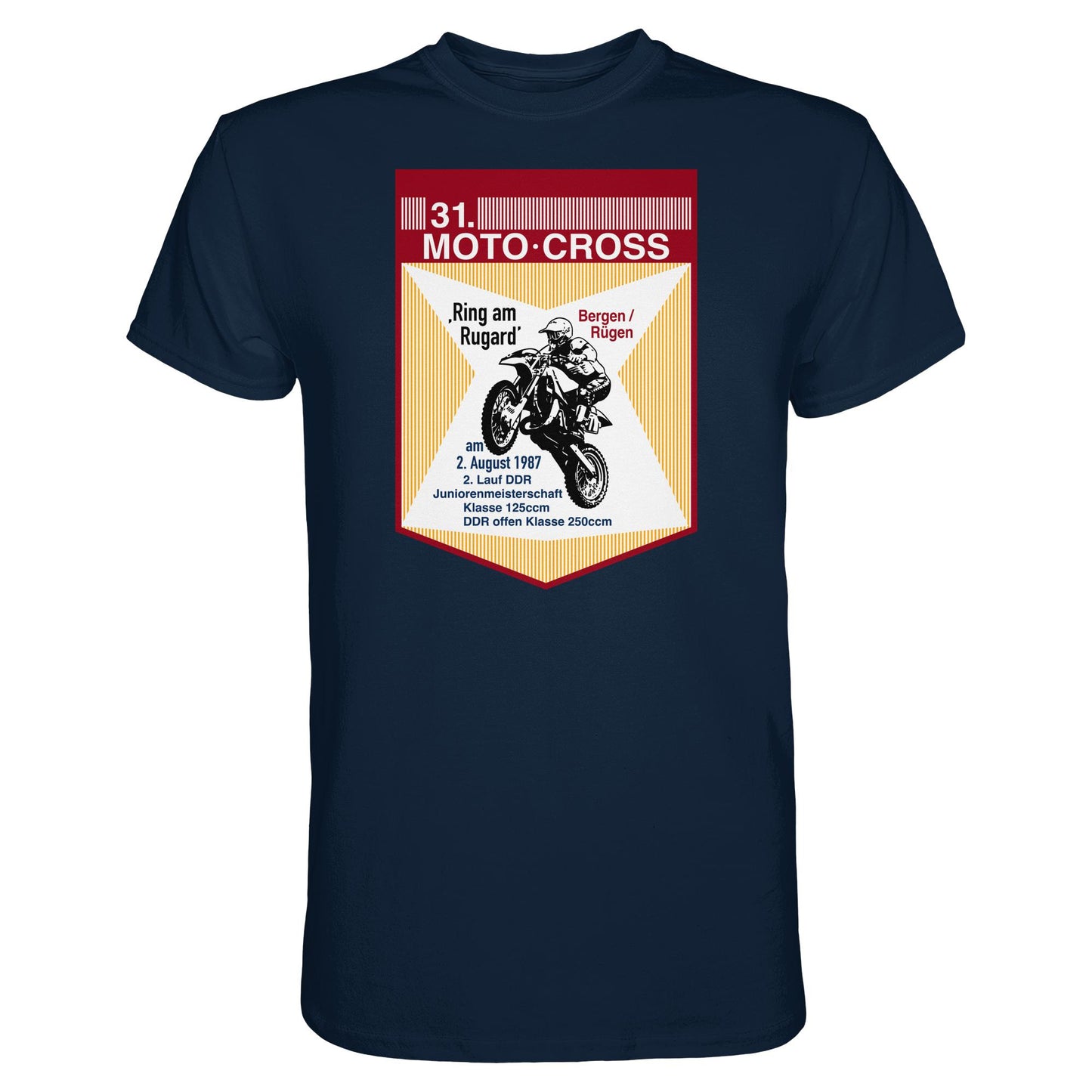 DDR Ostalgie Shirt Unisex • 31. MOTO-CROSS DDR-MEISTERSCHAFT - 1987 BERGEN RÜGEN