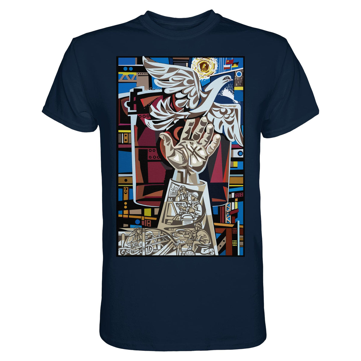 DDR Ostalgie Shirt Unisex • WALTER WOMACKA - MOSAIK MAGISTRALE EISENHÜTTENSTADT (1965)