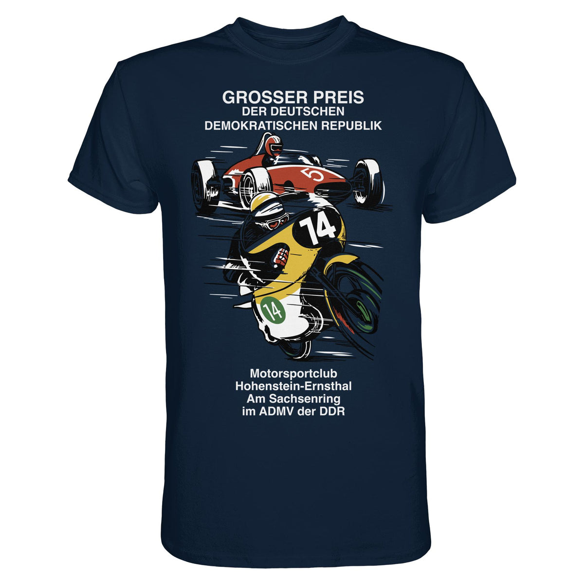 DDR Ostalgie Shirt Unisex • MOTORSPORT HOHENSTEIN-ERNSTHAL - GROSSER PREIS DER DDR