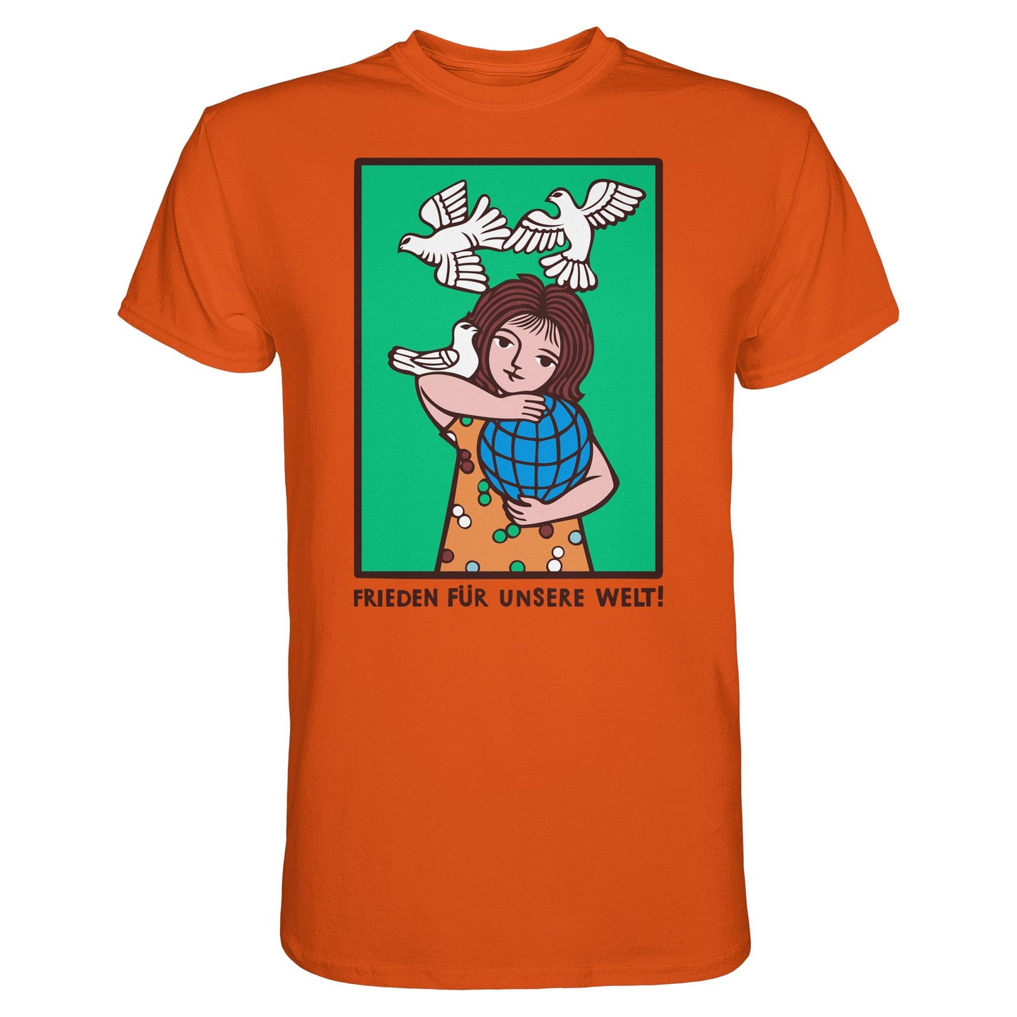 DDR Ostalgie Shirt Unisex • FRIEDEN FÜR UNSERE WELT! (DDR-ORIGINAL-PLAKAT)