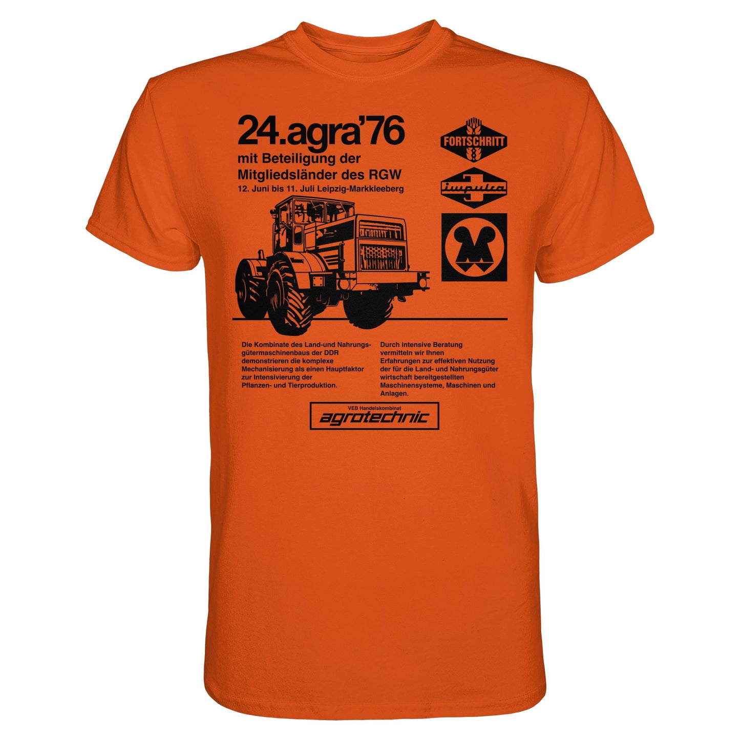 DDR Ostalgie Shirt Unisex • AGRA 1976, LEIPZIG-MARKKLEEBERG
