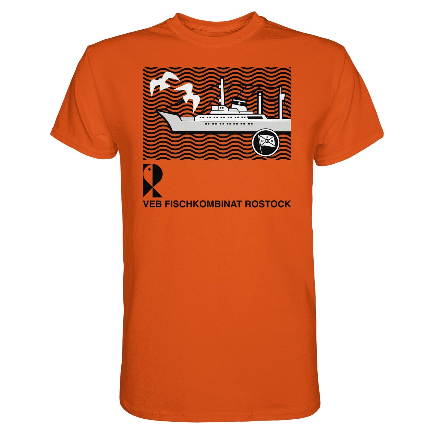 DDR Ostalgie Shirt Unisex • VEB FISCHKOMBINAT ROSTOCK