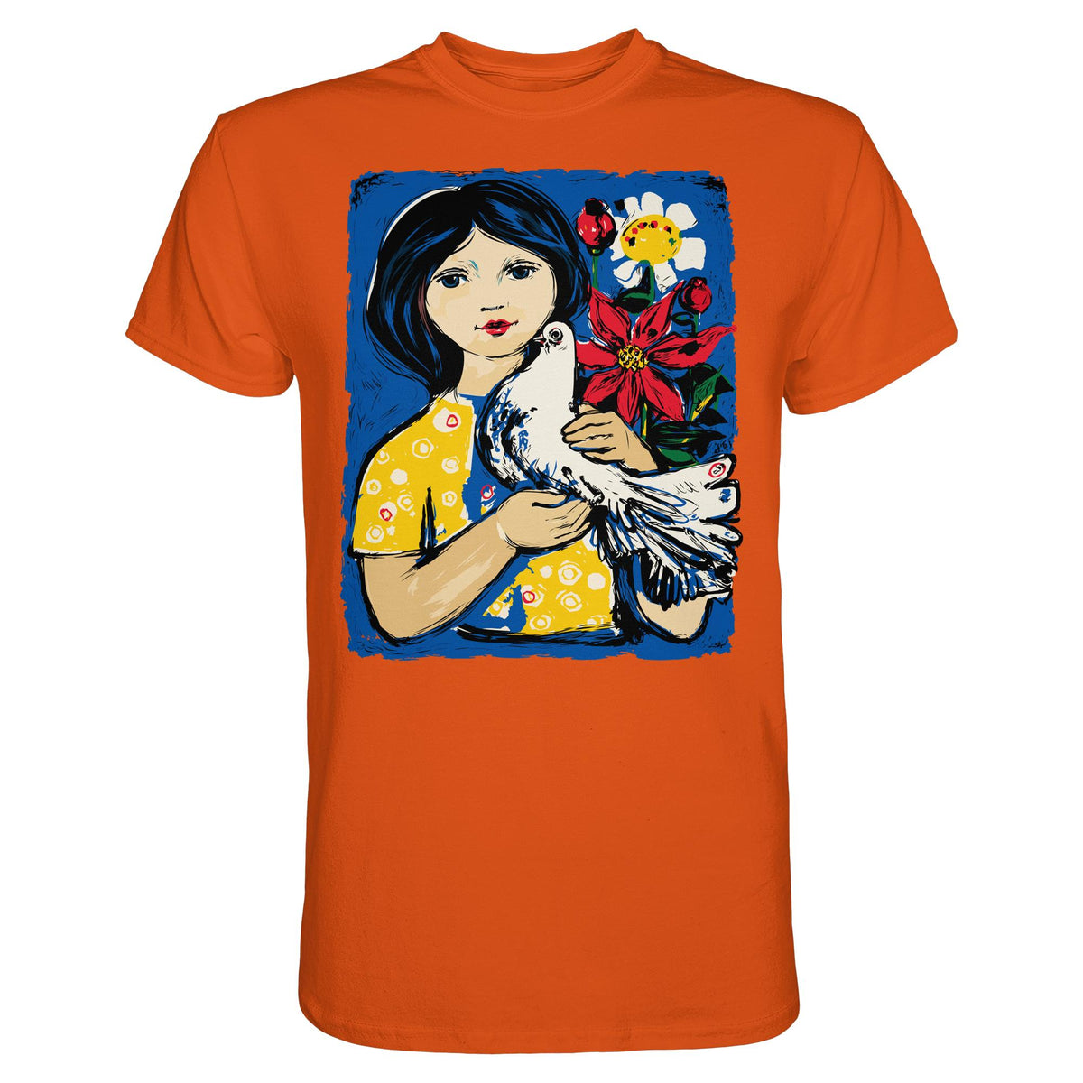 DDR Ostalgie Shirt Unisex • WALTER WOMACKA - MÄDCHEN MIT FRIEDENSTAUBE