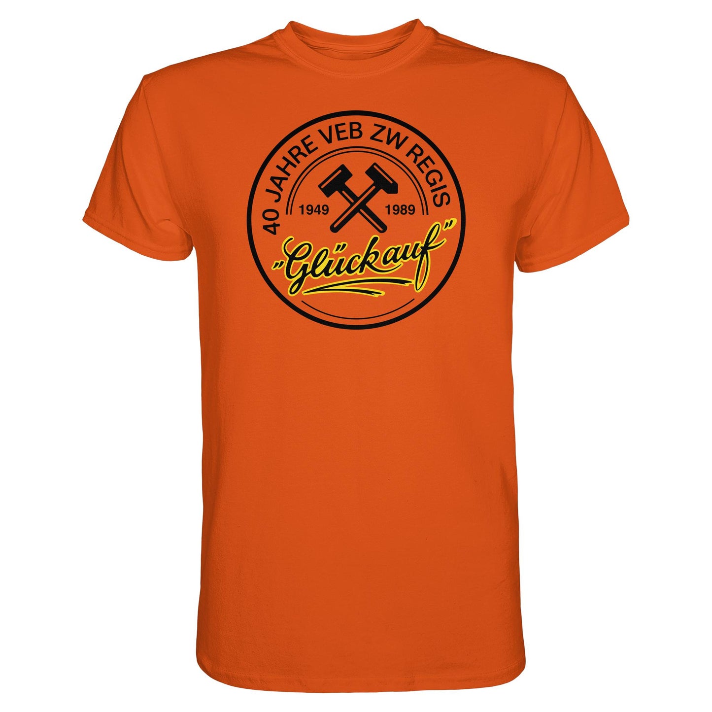 DDR Ostalgie Shirt Unisex • 40 JAHRE VEB ZW REGIS - GLÜCK AUF