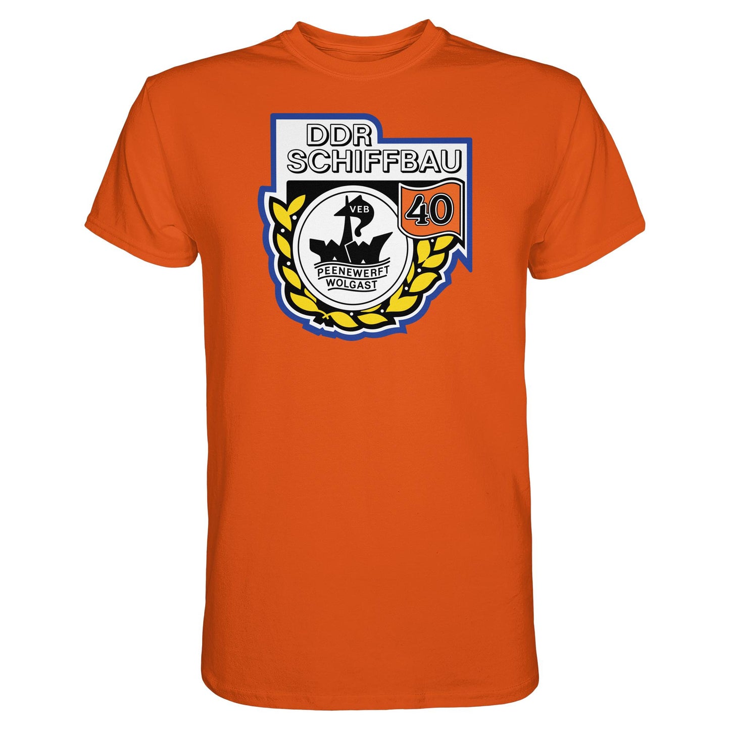 DDR Ostalgie Shirt Unisex • VEB PEENEWERFT WOLGAST, DDR SCHIFFBAU