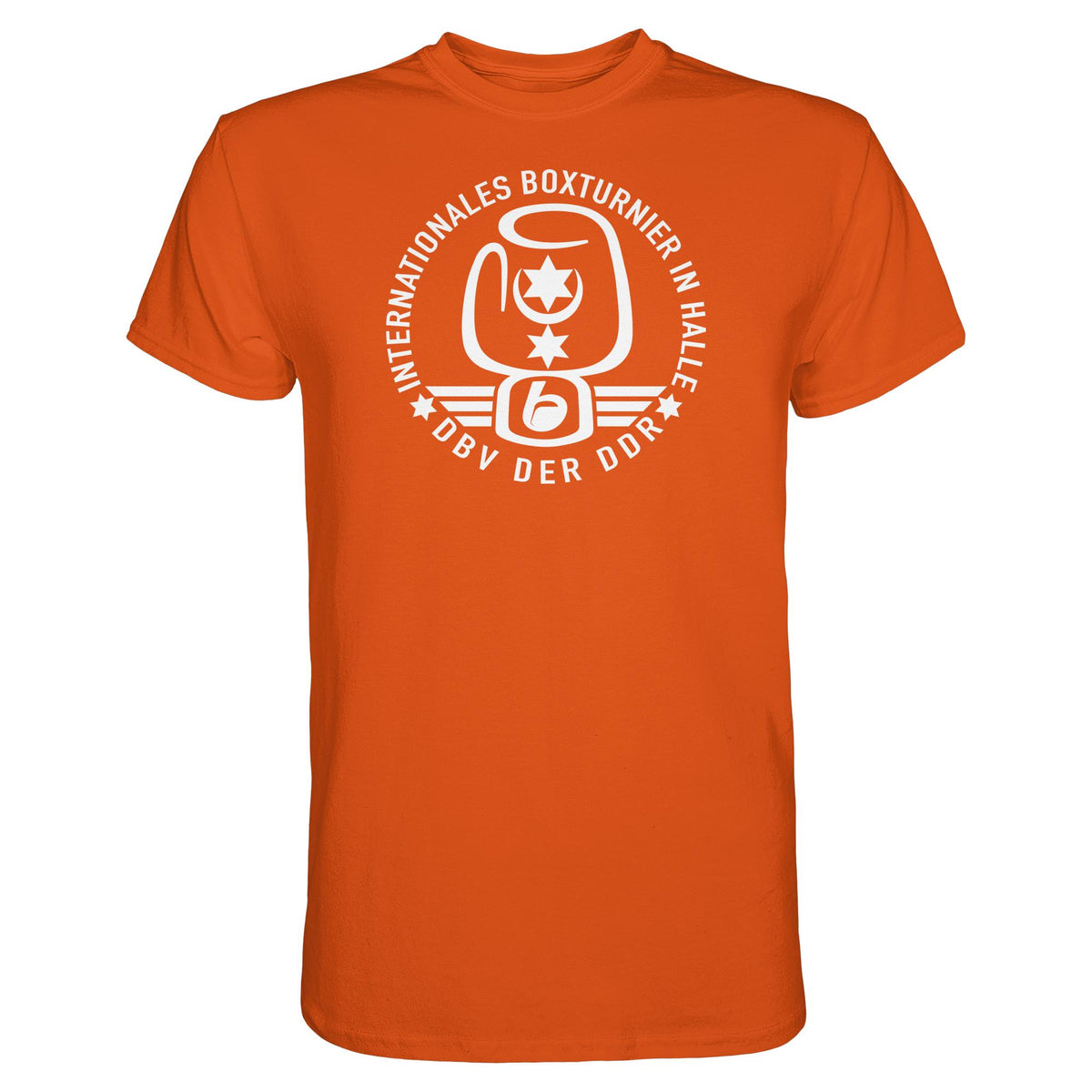 DDR Ostalgie Shirt Unisex • INTERNATIONALES BOXTURNIER HALLE - DBV DER DDR