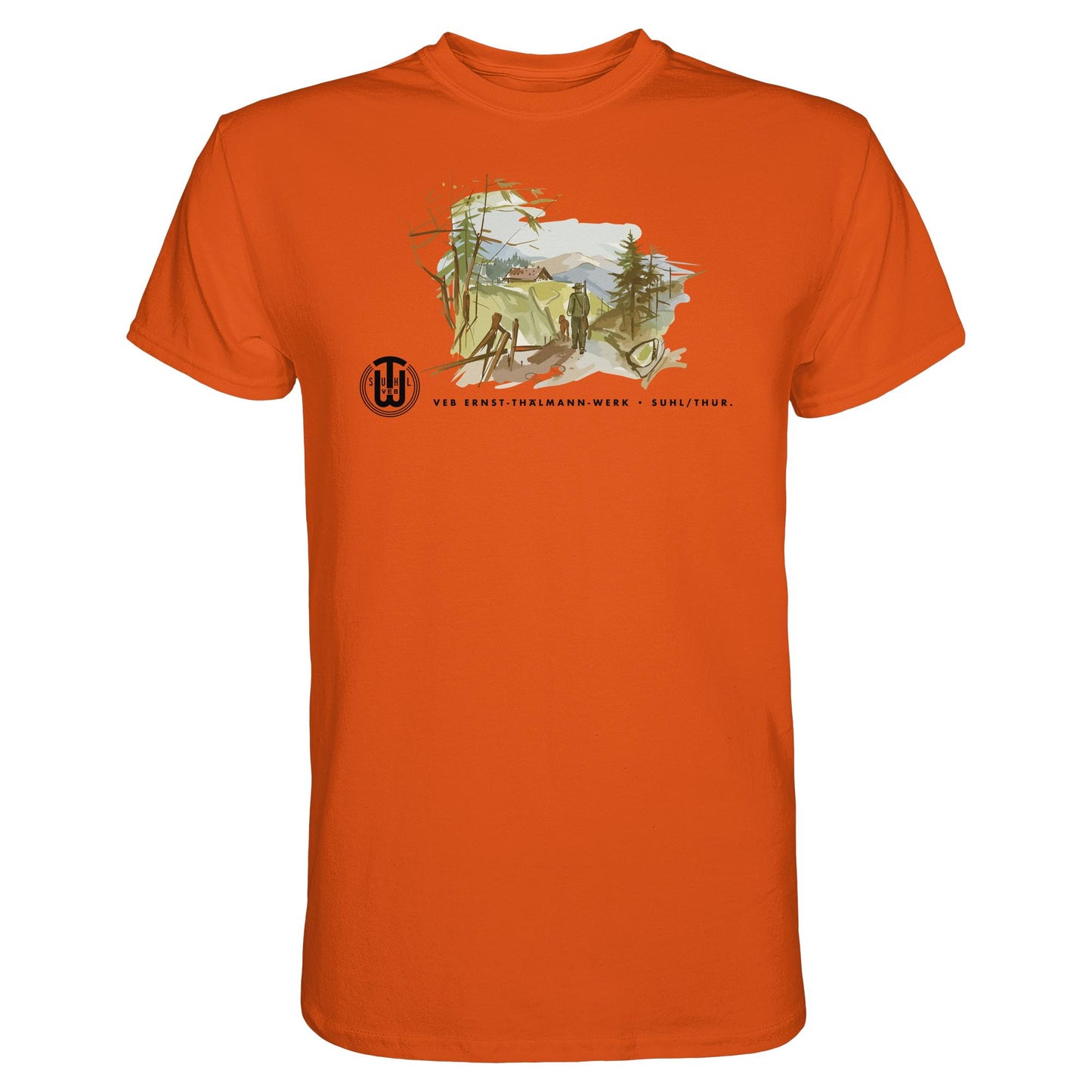 DDR Ostalgie Shirt Unisex • VEB SUHL ERNST-THÄLMANN-WERK (ORIGINAL-PROSPEKT)