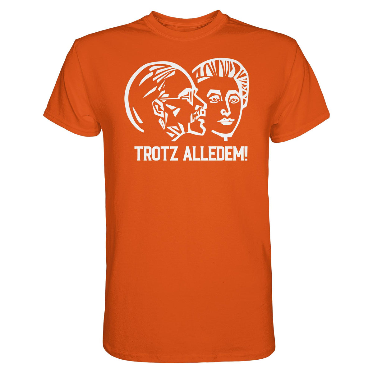 DDR Ostalgie Shirt Unisex • WALTER WOMACKA - TROTZ ALLEDEM (STAATSRATSGEBÄUDE, Aus der Geschichte der Deutschen Arbeiterbewegung, 1964)