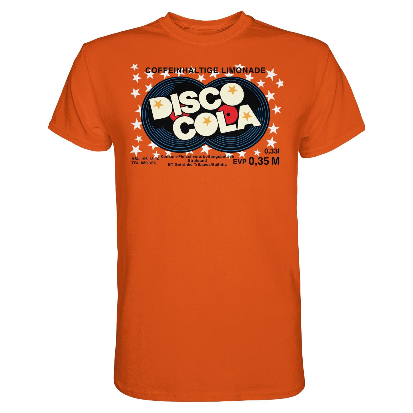 DDR Ostalgie Shirt Unisex • DISCO COLA - ORIGINAL ETIKETT