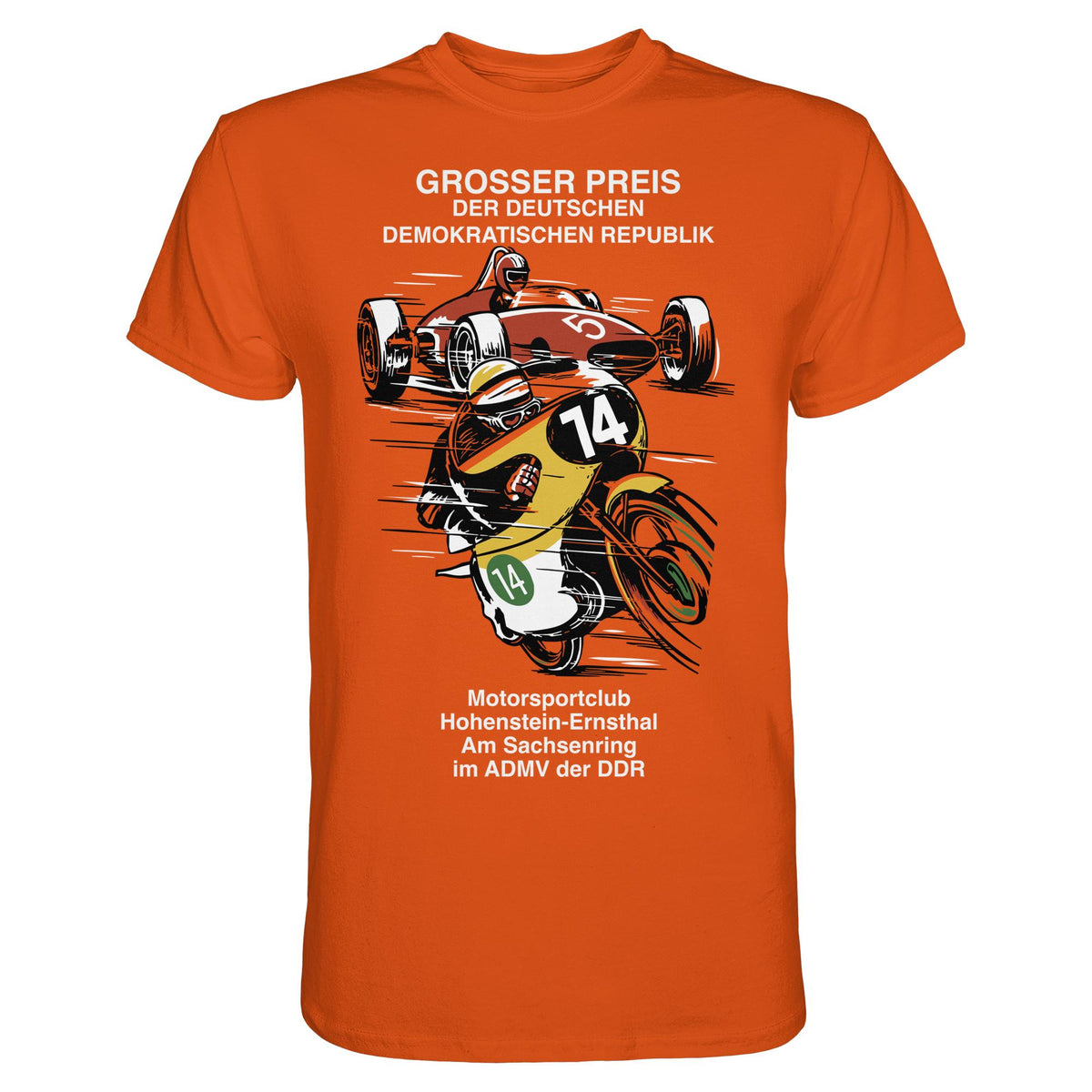 DDR Ostalgie Shirt Unisex • MOTORSPORT HOHENSTEIN-ERNSTHAL - GROSSER PREIS DER DDR
