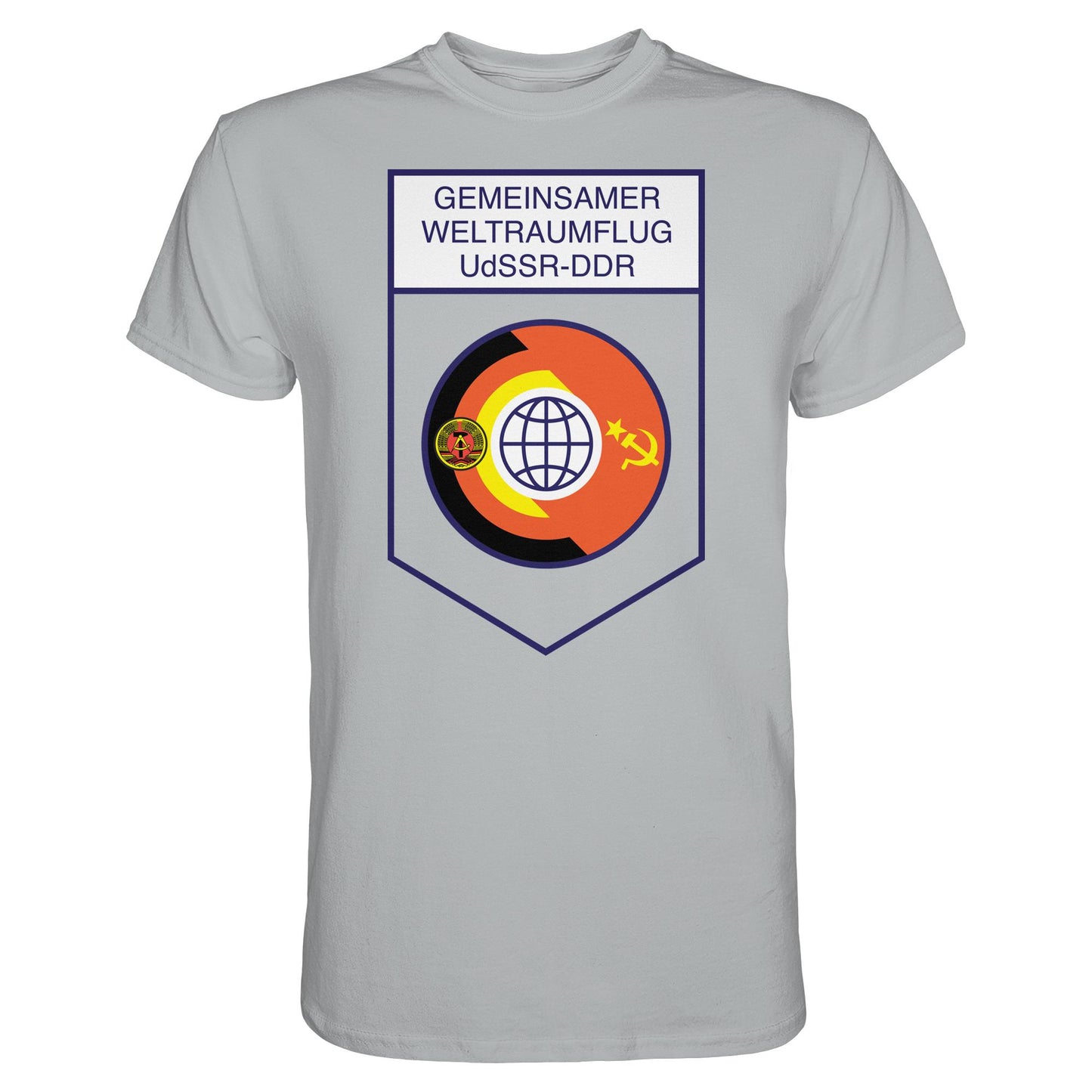 DDR Ostalgie Shirt Unisex • GEMEINSAMER WELTRAUMFLUG UDSSR-DDR (ORIGINAL WIMPEL)