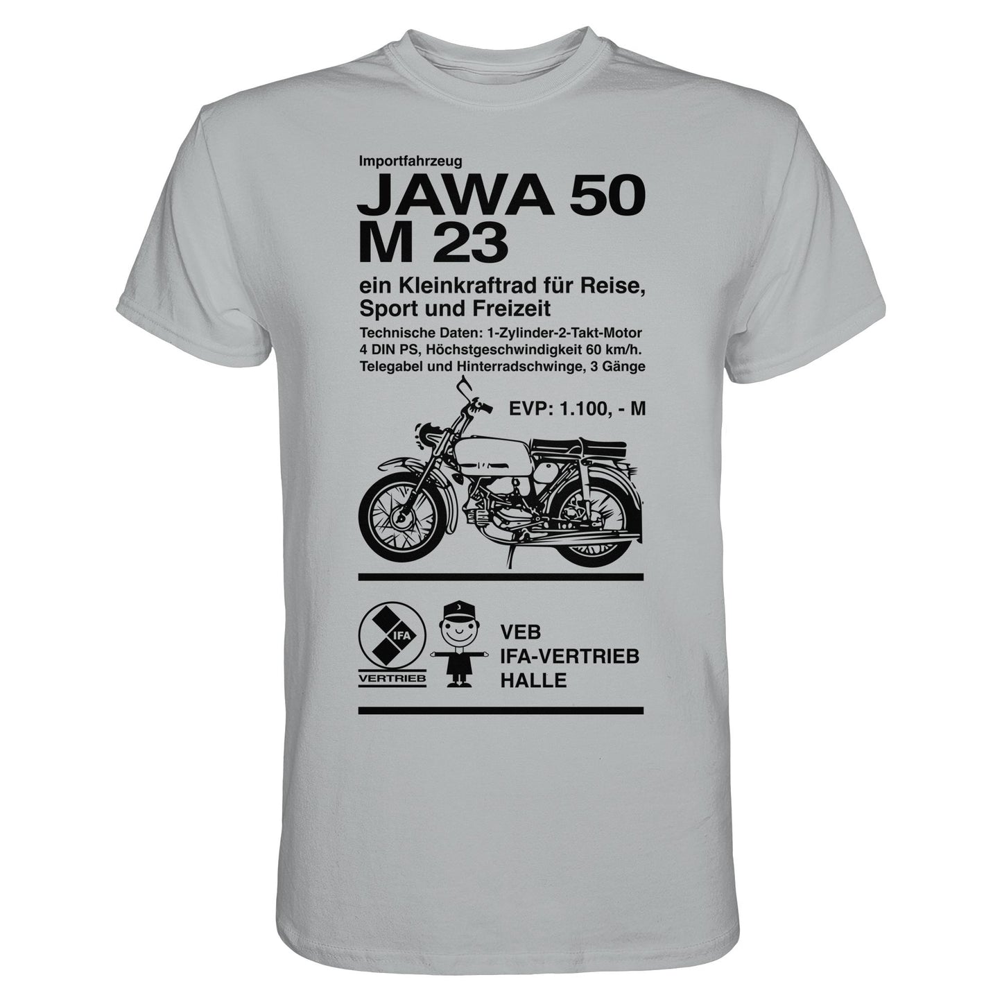 DDR Ostalgie Shirt Unisex • JAWA 50 M23 - ORIGINALPLAKAT