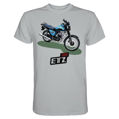 DDR Ostalgie Shirt Unisex • MZ ETZ 150 BLAU (ORIGINAL DDR-PLAKAT)