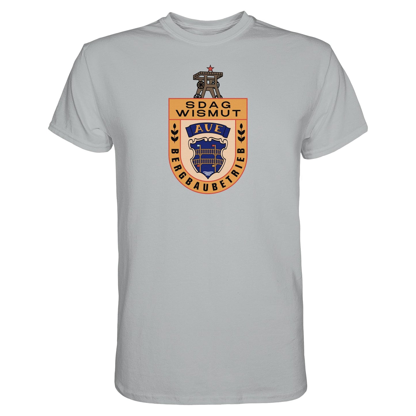 DDR Ostalgie Shirt Unisex • SDAG WISMUT AUE - ABZEICHEN