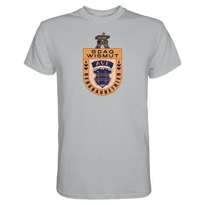DDR Ostalgie Shirt Unisex • SDAG WISMUT AUE - ABZEICHEN