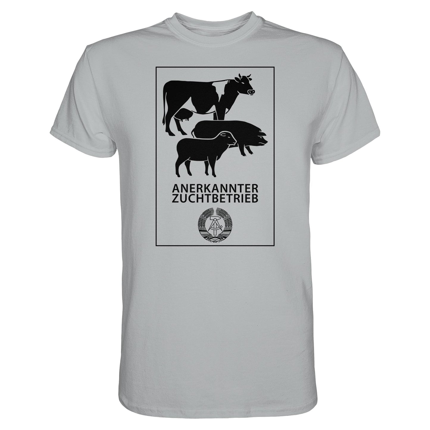 DDR Ostalgie Shirt Unisex • ANERKANNTER ZUCHTBETRIEB (ORIGINALSCHILD)