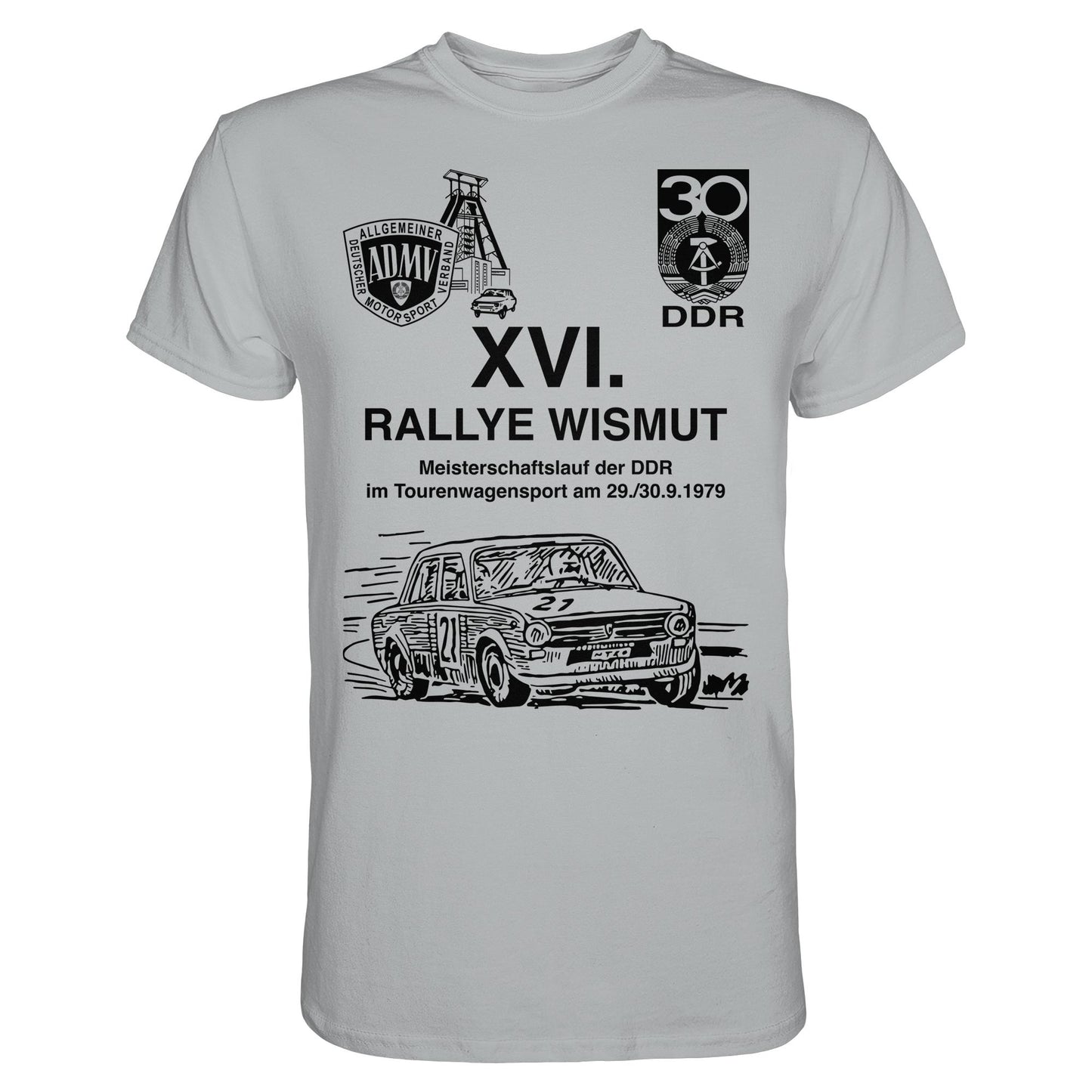 PREMIUM SHIRT UNISEX • 16. RALLYE WISMUT, MEISTERSCHAFTSLAUF DER DDR - 1979