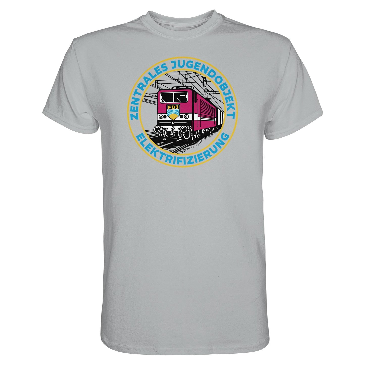 DDR Ostalgie Shirt Unisex • DR - FDJ ZENTRALES JUGENDOBJEKT ELEKTRIFIZIERUNG