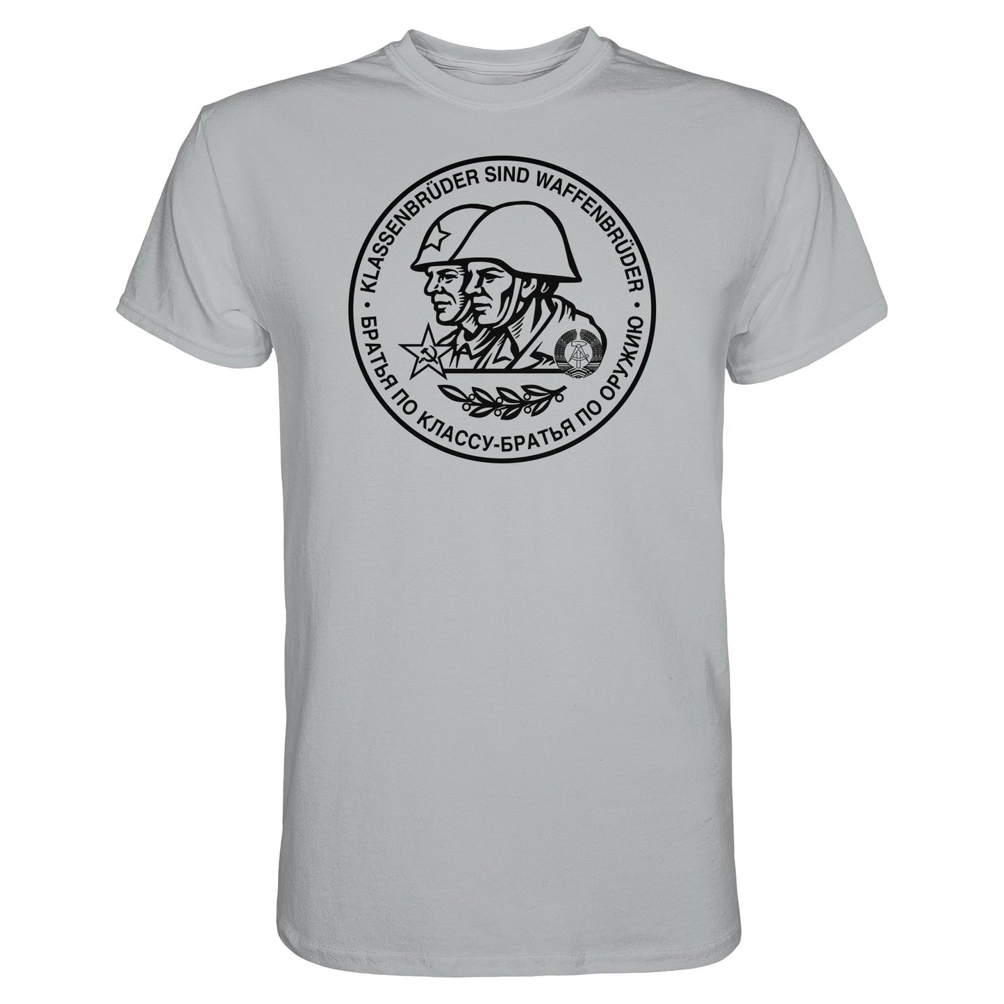 DDR Ostalgie Shirt Unisex • KLASSENBRÜDER SIND WAFFENBRÜDER (NVA)