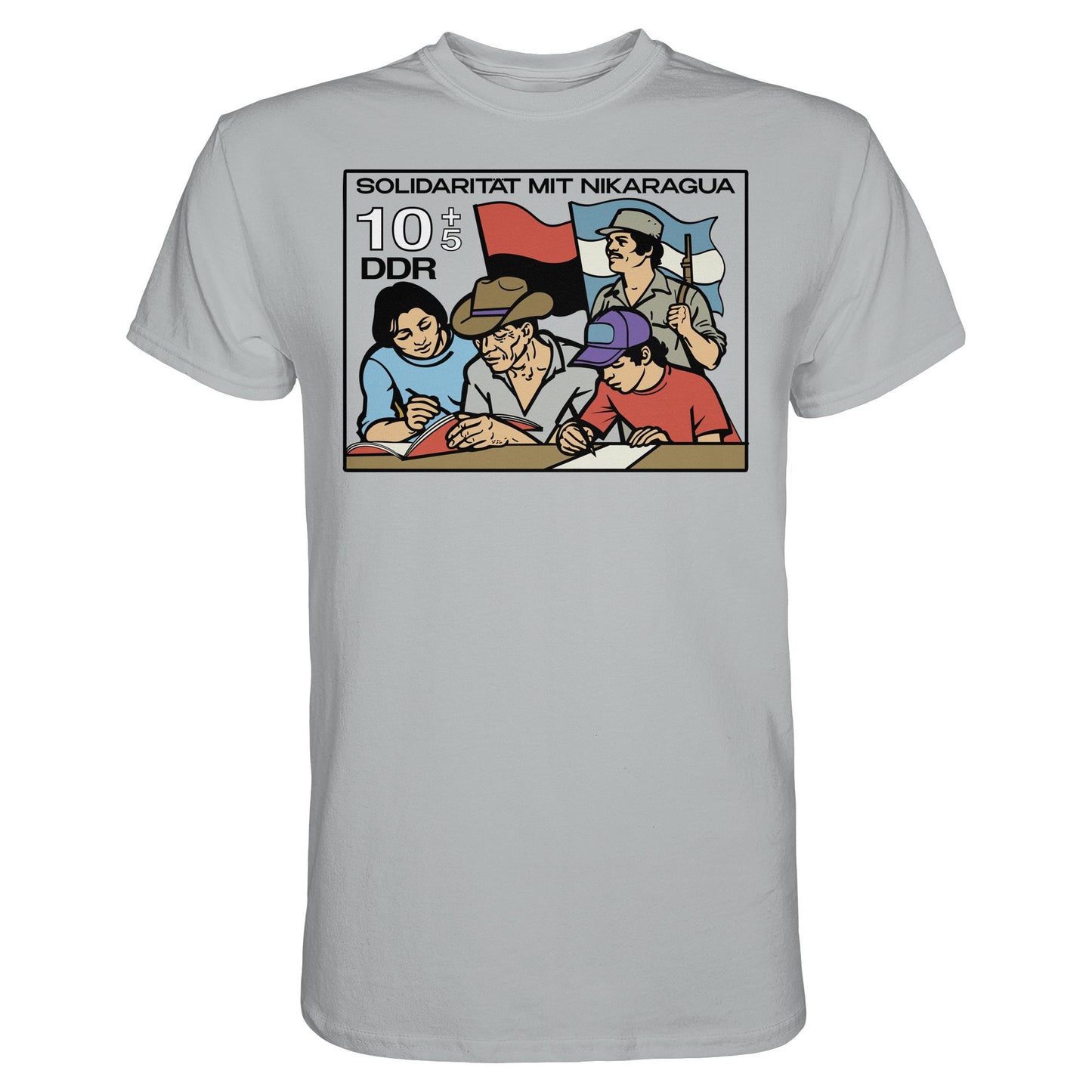 DDR Ostalgie Shirt Unisex • SOLIDARITÄT MIT NIKARAGUA (DDR-BRIEFMARKE)