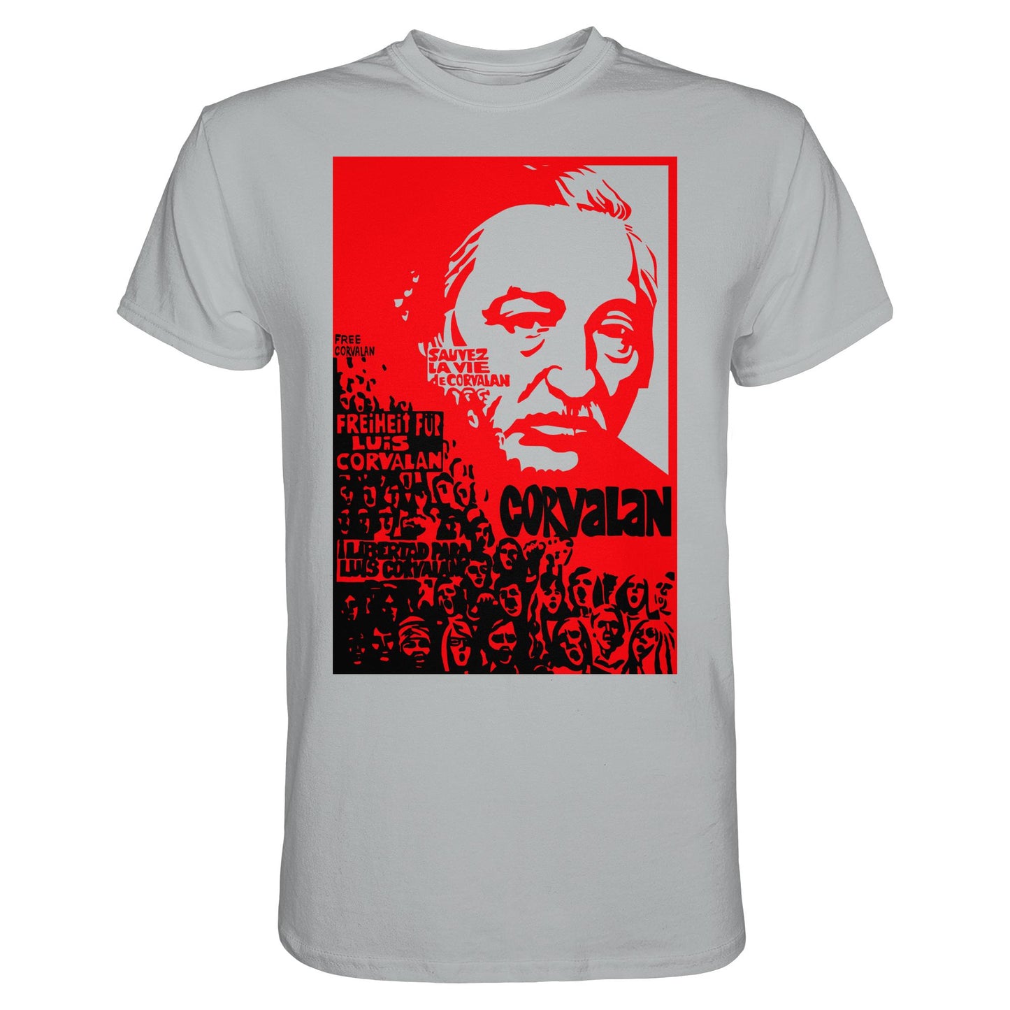DDR Ostalgie Shirt Unisex • FREIHEIT FÜR LUIS CORVALAN (DDR ORIGINAL-PLAKAT)
