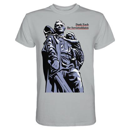 DDR Ostalgie Shirt Unisex • DANK EUCH IHR SOWJETSOLDATEN (DDR ORIGINAL-PLAKAT)
