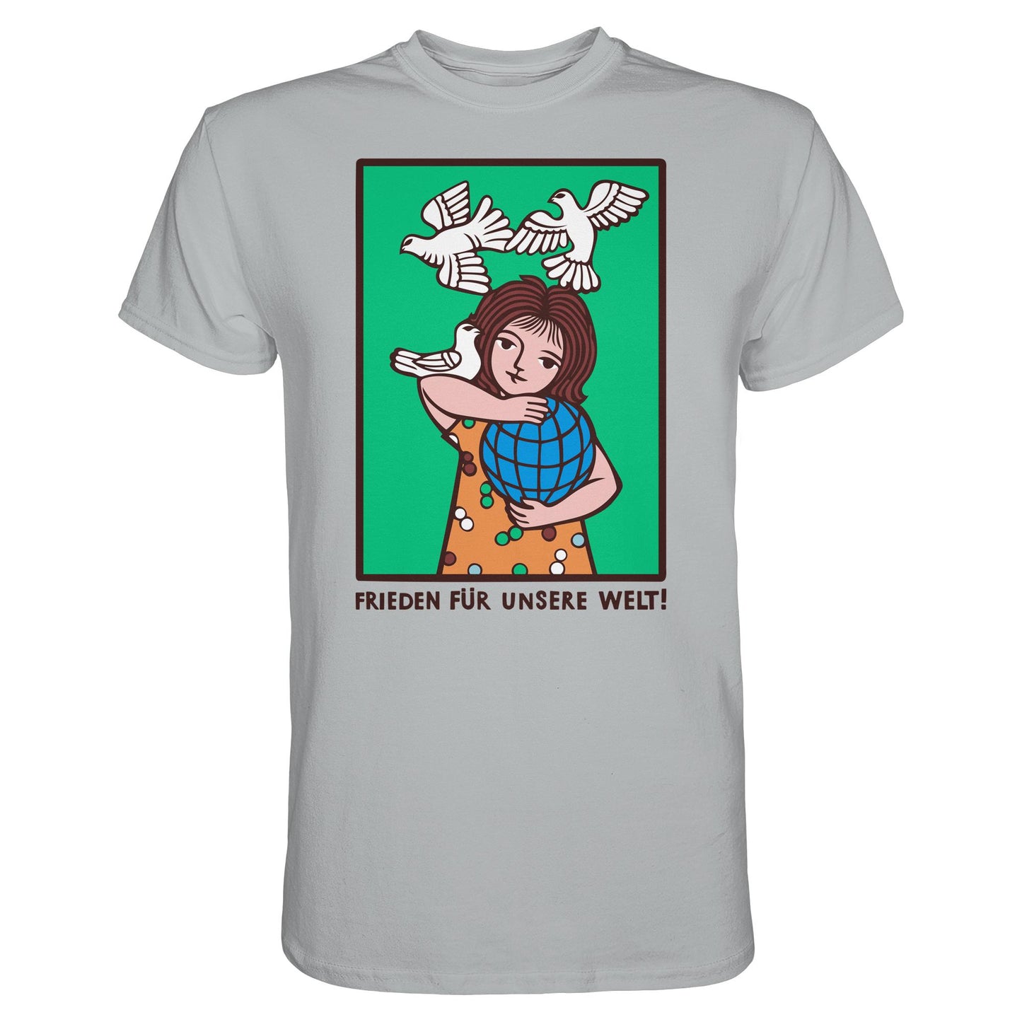 DDR Ostalgie Shirt Unisex • FRIEDEN FÜR UNSERE WELT! (DDR-ORIGINAL-PLAKAT)