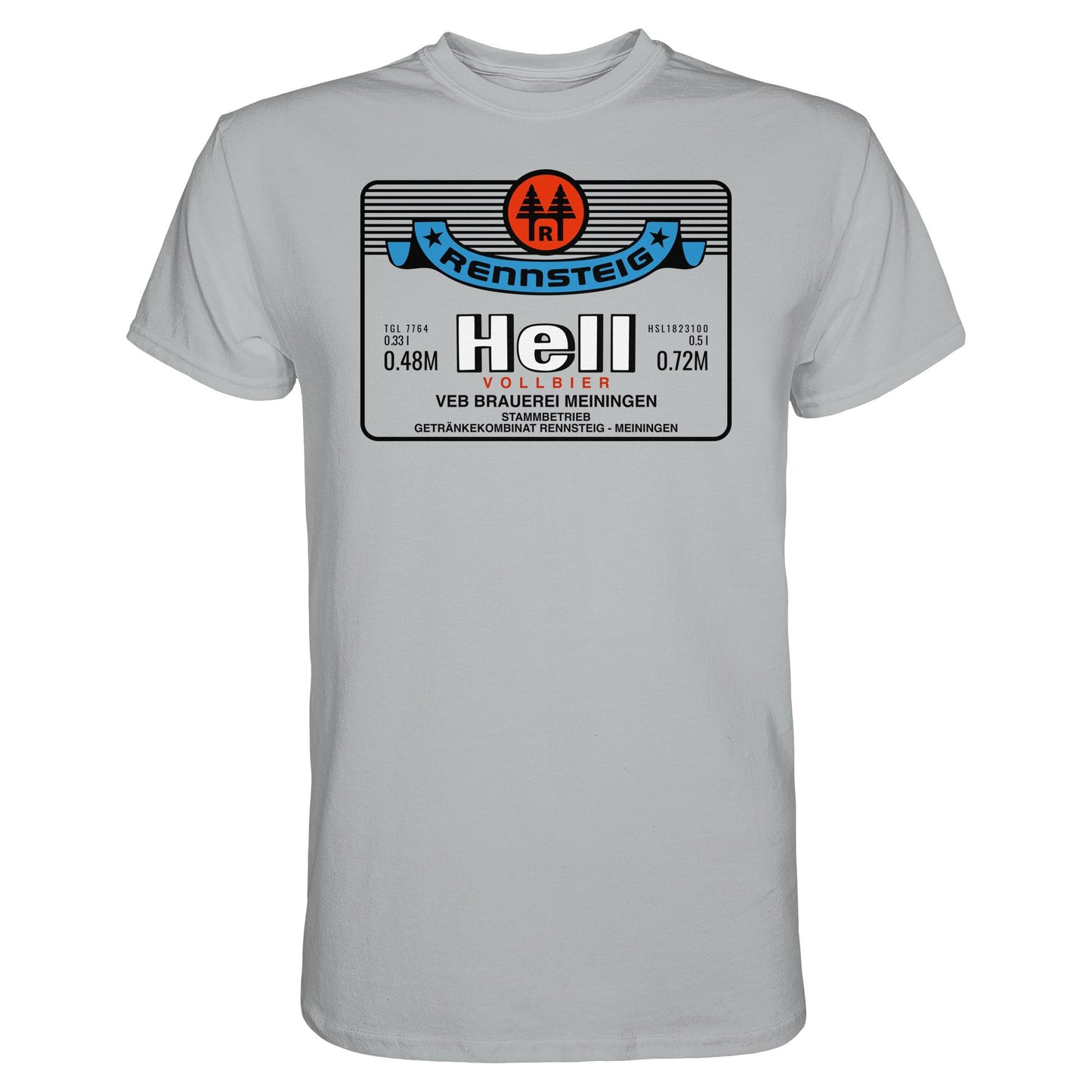 DDR Ostalgie Shirt Unisex • RENNSTEIG HELL - VEB BRAUEREI MEININGEN