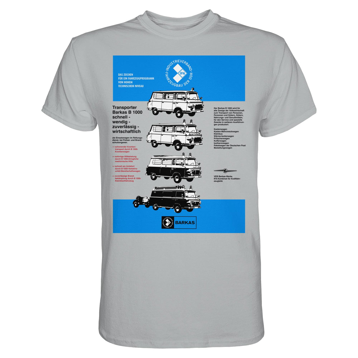 DDR Ostalgie Shirt Unisex • IFA BARKAS B 1000 (ORIGINAL-PLAKAT)