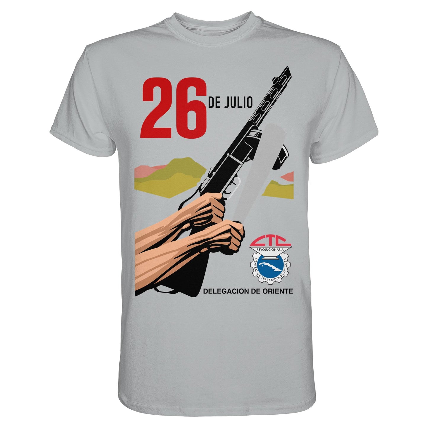 DDR Ostalgie Shirt Unisex • BEWEGUNG DES 26. JULI, KUBA (ORIGINAL POSTER)