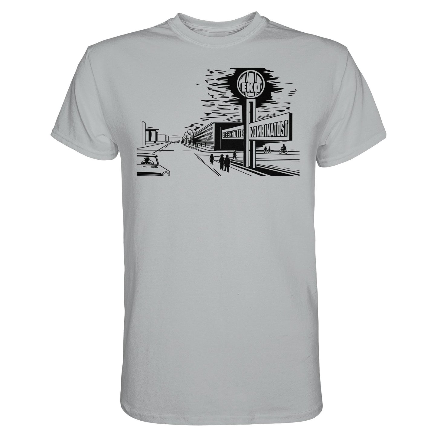 DDR Ostalgie Shirt Unisex • EISENHÜTTENKOMBINAT OST (EKO) - ORIGINAL POSTSTEMPEL