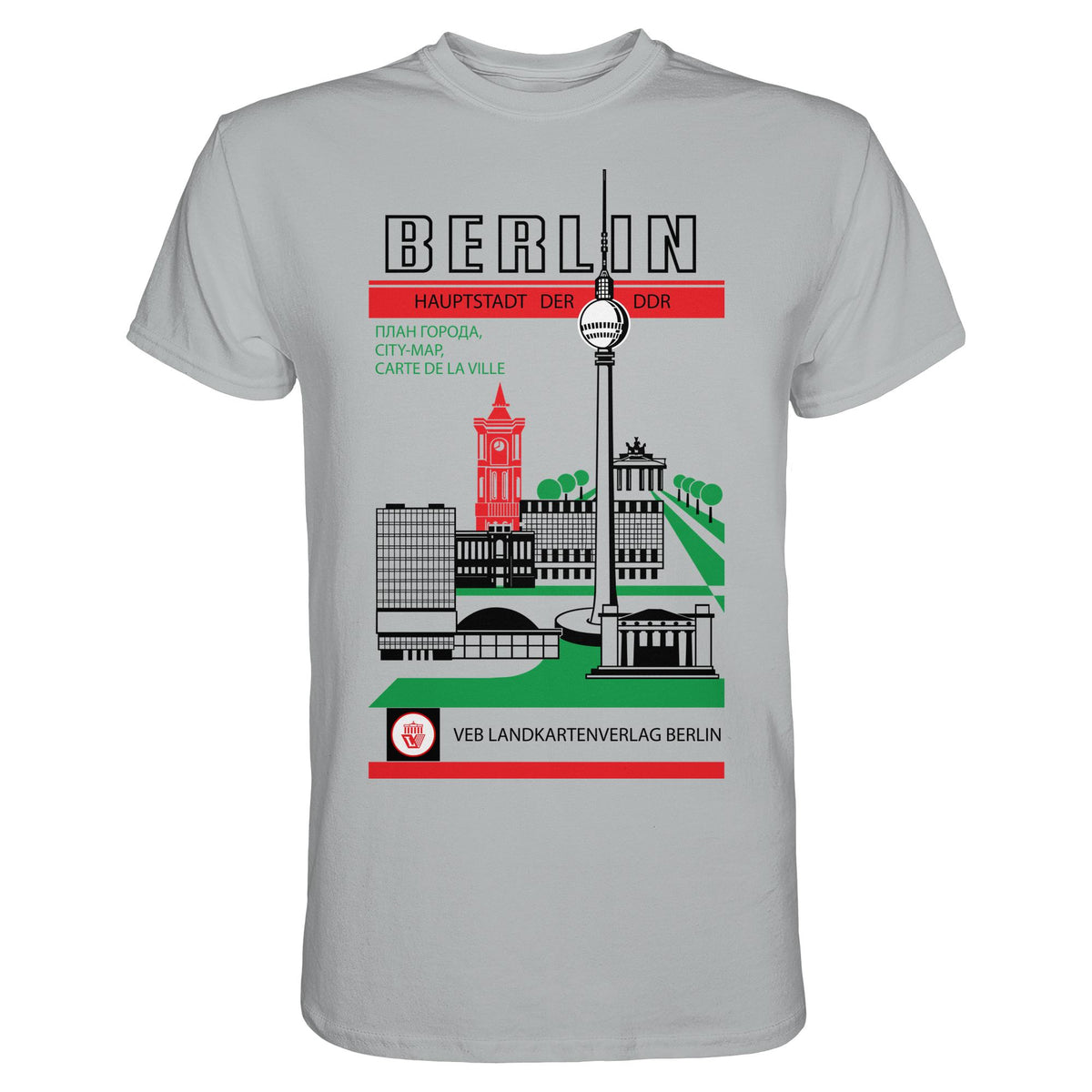 DDR Ostalgie Shirt Unisex • BERLIN, HAUPTSTADT DER DDR (ORIGINAL TITEL STADTFÜHRER)
